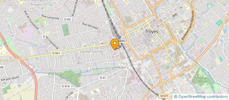 localisation de l'entreprise THANREVE à TROYES