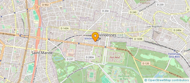 localisation de l'entreprise THAO MANUCURE à VINCENNES