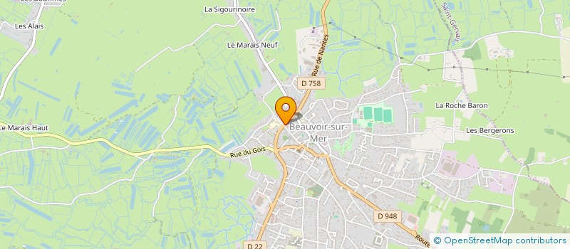 localisation de l'entreprise THARAULT à BEAUVOIR-SUR-MER