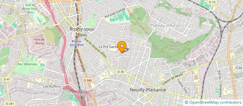 localisation de l'entreprise THARMIGAN BEAUTY à ROSNY-SOUS-BOIS