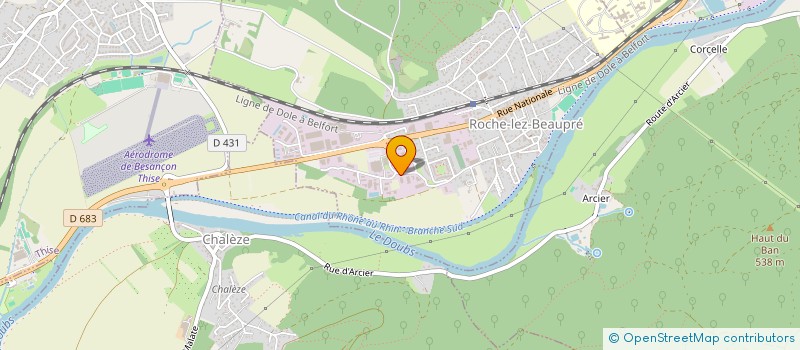 localisation de l'entreprise THARO  ROCHE-LEZ-BEAUPRE