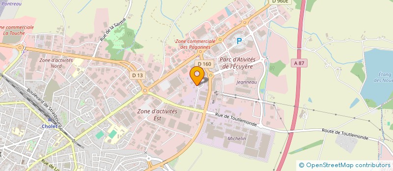 localisation de l'entreprise THARREAU FINANCES à CHOLET