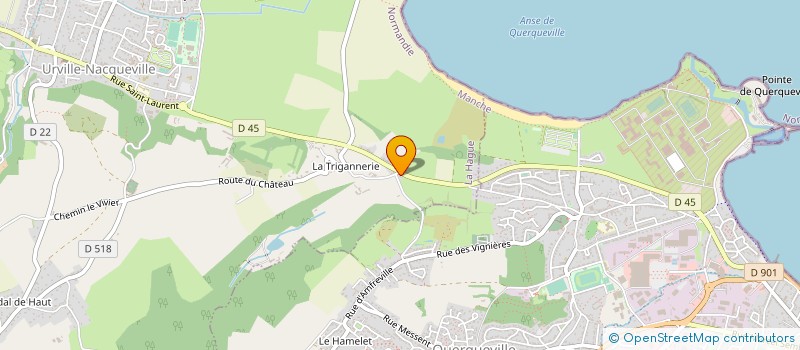 localisation de l'entreprise THARSILE TP TRANSPORT  LA HAGUE