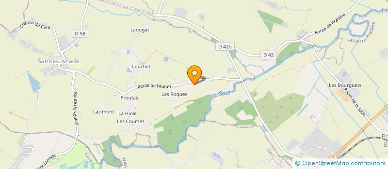 localisation de l'entreprise THARSILOU à SAINTE-LIVRADE