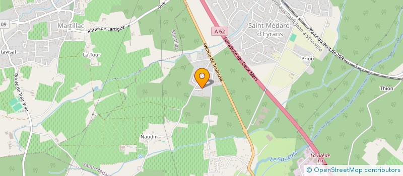 localisation de l'entreprise THARSIS  SAINT-MEDARD-D'EYRANS