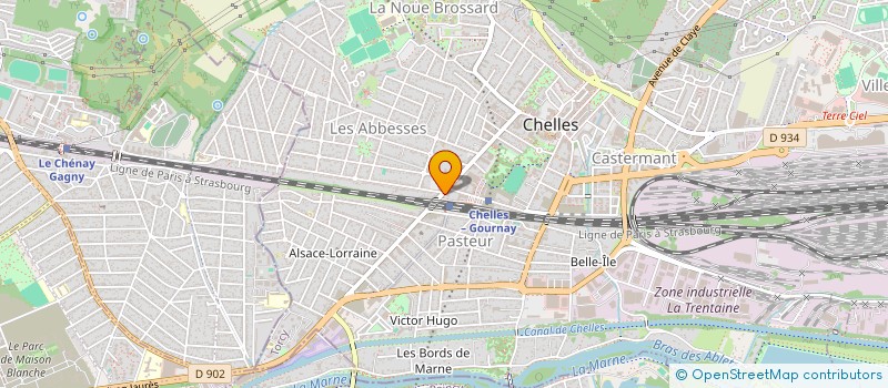 localisation de l'entreprise THAS II à CHELLES