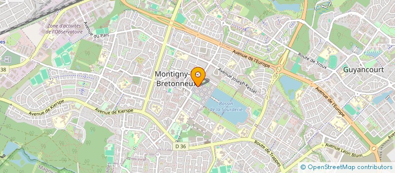localisation de l'entreprise THASLY à MONTIGNY-LE-BRETONNEUX