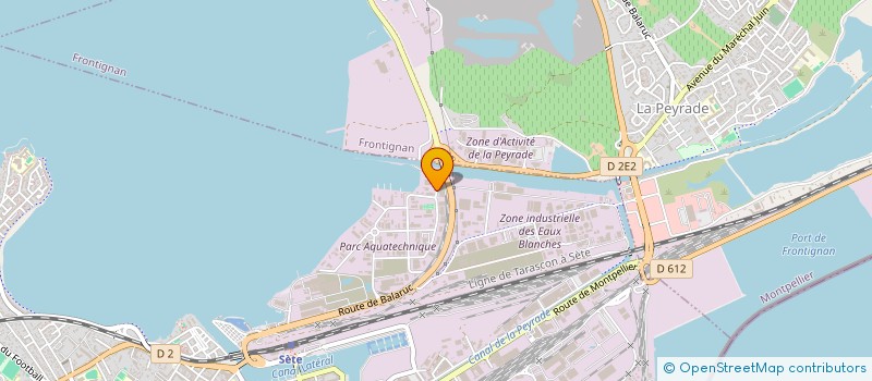 localisation de l'entreprise THAU MARINE à SETE
