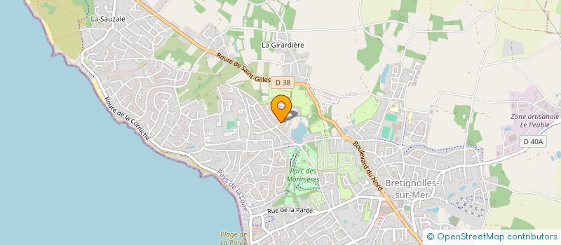 localisation de l'entreprise THAUFLAM à BRETIGNOLLES-SUR-MER