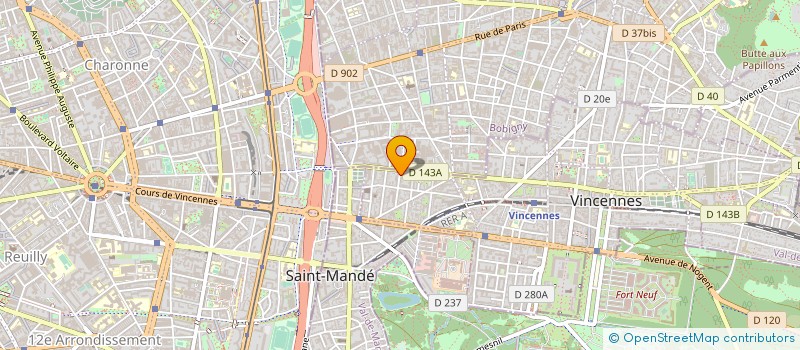 localisation de l'entreprise THAUN KROUN à VINCENNES