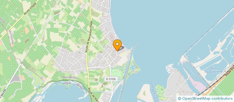 localisation de l'entreprise THAUPAZE SCI à MARSEILLAN