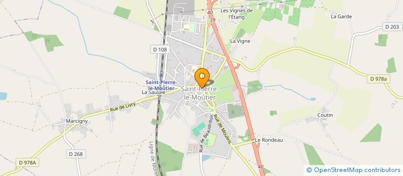 localisation de l'entreprise THAUVIN ALIMENTATION à SAINT-PIERRE-LE-MOUTIER