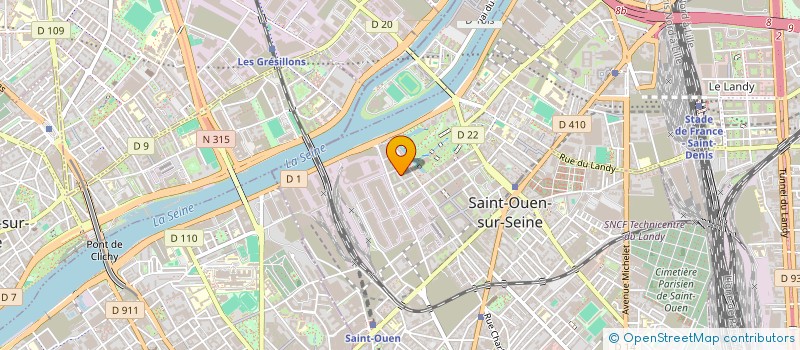 localisation de l'entreprise THAVI à SAINT-OUEN-SUR-SEINE
