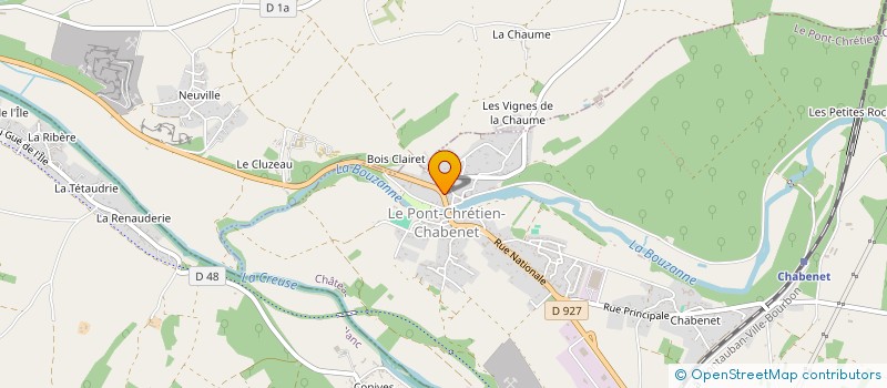 localisation de l'entreprise THB CONCEPT à LE PONT-CHRETIEN-CHABENET