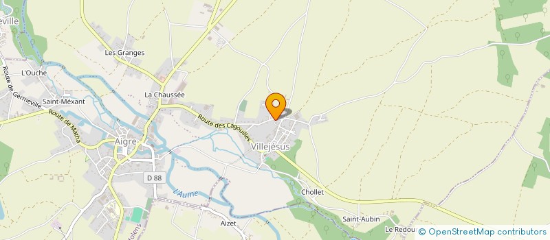 localisation de l'entreprise THB FINANCES  AIGRE