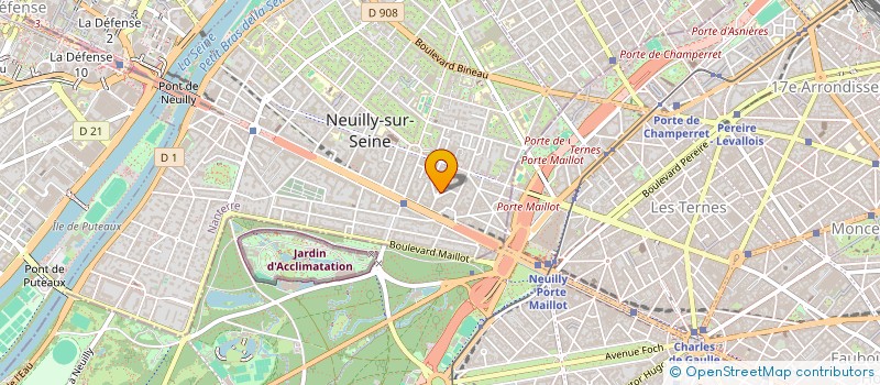 localisation de l'entreprise THB IMMOBILIER à NEUILLY-SUR-SEINE