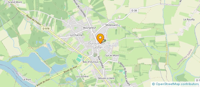 localisation de l'entreprise THBATI  OUROUX-SUR-SAONE