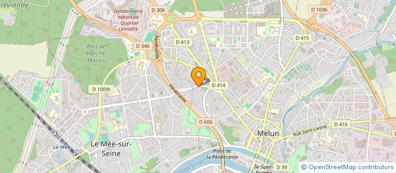 localisation de l'entreprise THC GROUP à MELUN