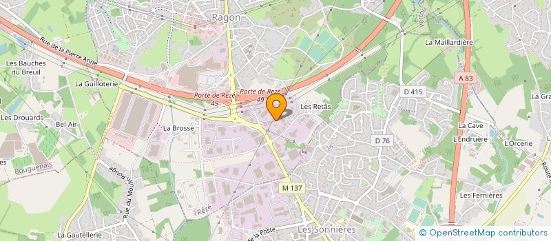 localisation de l'entreprise THC MOTOS à BOUGUENAIS