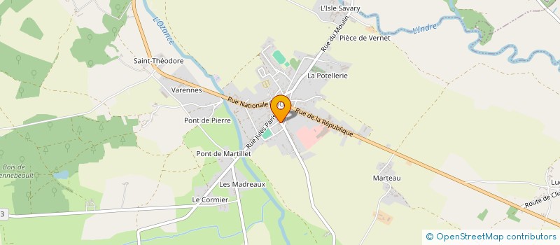 localisation de l'entreprise THCH à CLION