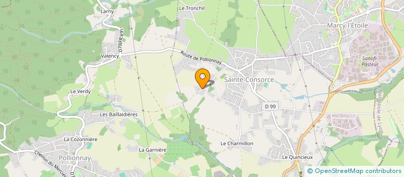 localisation de l'entreprise THCO  SAINTE-CONSORCE