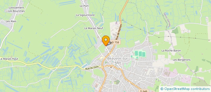 localisation de l'entreprise THCP  BEAUVOIR-SUR-MER