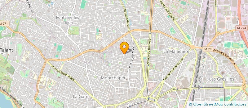 localisation de l'entreprise THD  DIJON