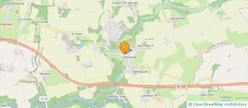 localisation de l'entreprise THD  LE MOUSTOIR