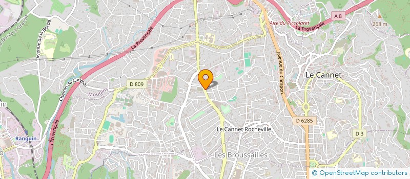 localisation de l'entreprise THD BAKERY à LE CANNET