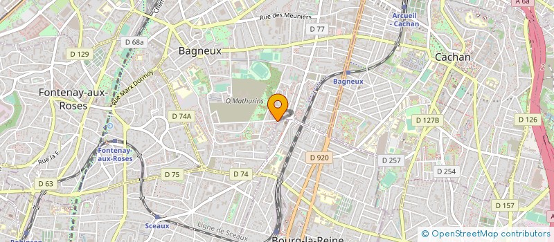 localisation de l'entreprise THD COMMUNICATION à BAGNEUX