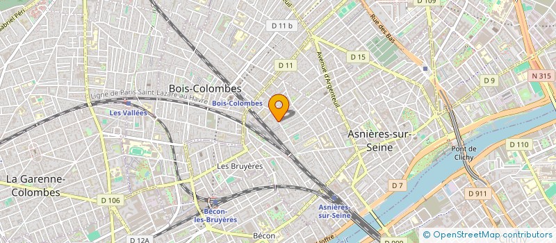 localisation de l'entreprise THD CONSEIL  ASNIERES-SUR-SEINE