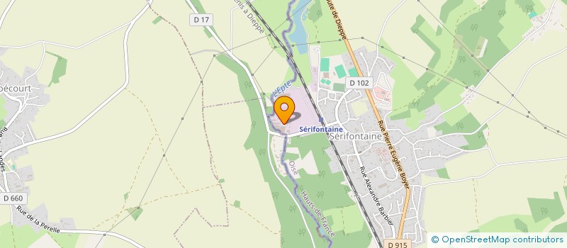 localisation de l'entreprise THD ELECTRICITE  SERIFONTAINE