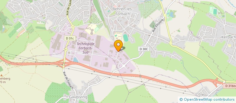 localisation de l'entreprise THDA  BEHREN-LES-FORBACH