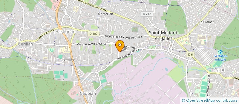 localisation de l'entreprise THE 70'HOUSE ARTHUR RIMBAUD  SAINT-MEDARD-EN-JALLES