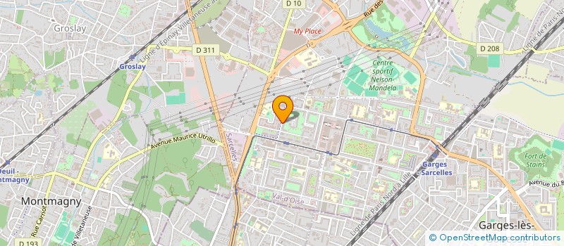 localisation de l'entreprise THE 770 à SARCELLES
