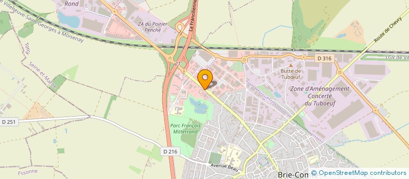 localisation de l'entreprise THE ACE'S TATTOO SHOP B.C.R.  BRIE-COMTE-ROBERT