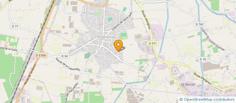 localisation de l'entreprise THE ACT JEUNES  ROGNONAS