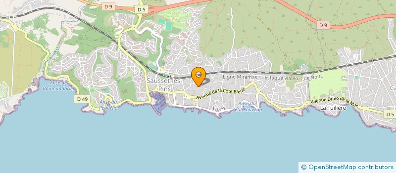 localisation de l'entreprise THE ALOHA COMPANY  SAUSSET-LES-PINS