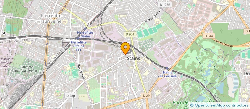 localisation de l'entreprise THE ARK à STAINS