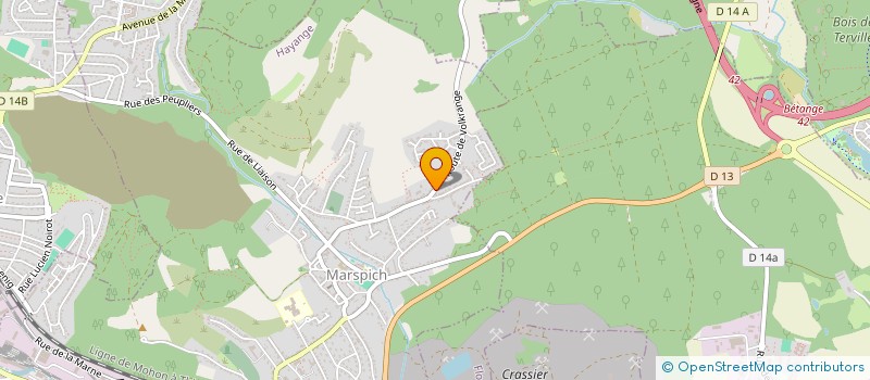 localisation de l'entreprise THE ART GEL  HAYANGE