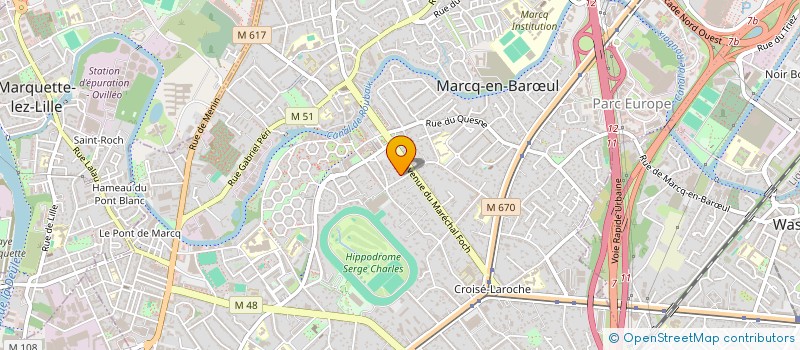 localisation de l'entreprise THE ARTISTS à MARCQ-EN-BARŒUL