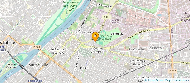 localisation de l'entreprise THE AURA AGENCY  SARTROUVILLE