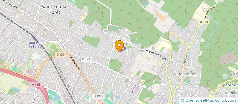 localisation de l'entreprise THE B COMPANY à SAINT-PRIX