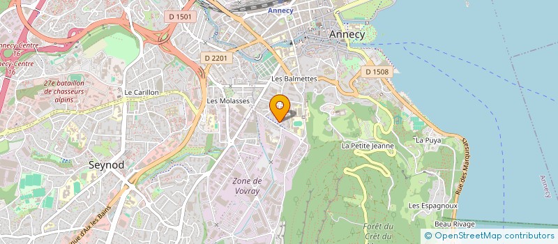 localisation de l'entreprise THE B PRODUCTIONS à ANNECY