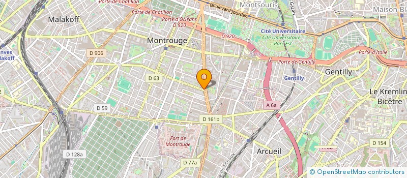 localisation de l'entreprise THE BACKSTAGE à MONTROUGE