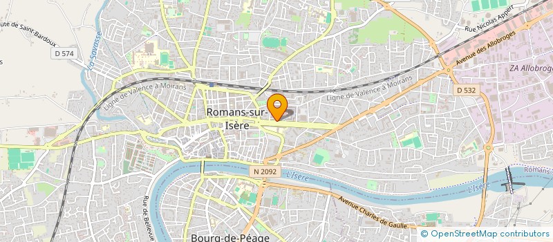 localisation de l'entreprise THE BAG FACTORY  ROMANS-SUR-ISERE