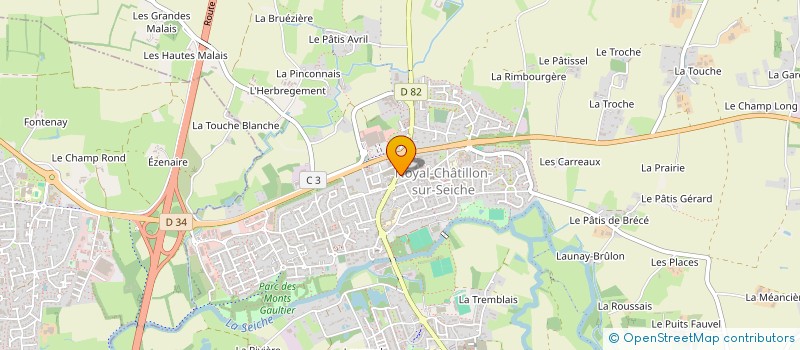 localisation de l'entreprise THE BARBER BOSS  NOYAL-CHATILLON-SUR-SEICHE