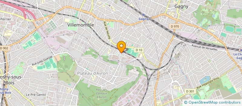 localisation de l'entreprise THE BASE  VILLEMOMBLE