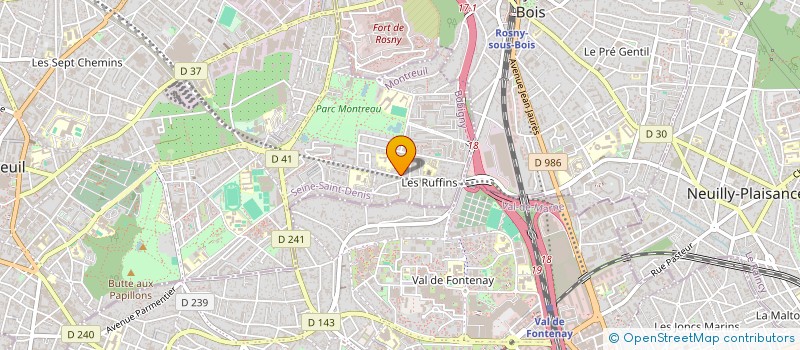 localisation de l'entreprise THE BATATA & CO à MONTREUIL