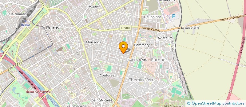 localisation de l'entreprise THE BATTLE GROUND  REIMS